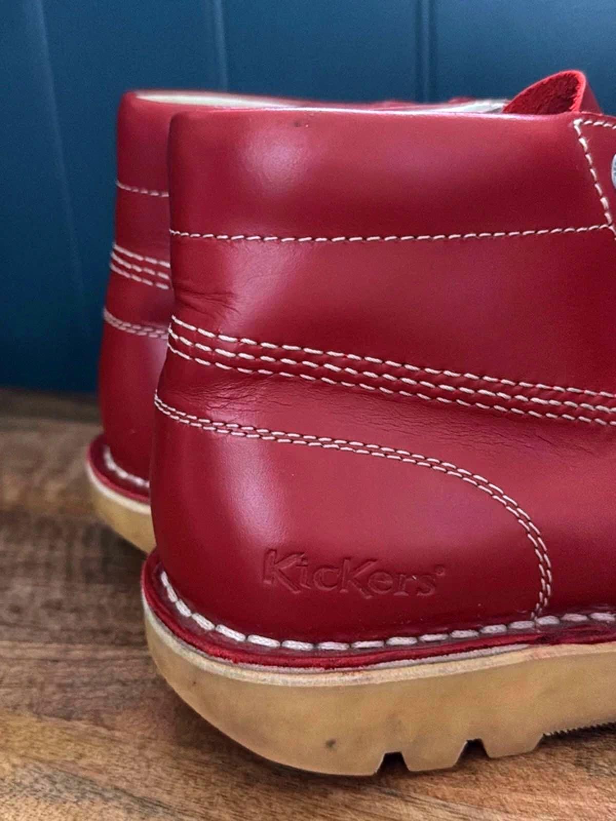 Men’s Kickers Premium Leather Hi Core Ankle Boots - Uk8 - 3294