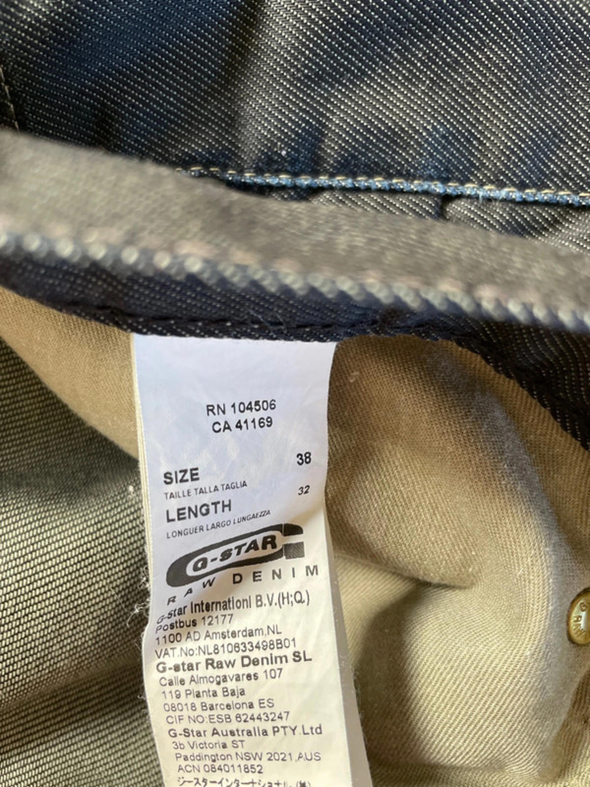 Men’s G-Star Raw Coder Jeans in Black - W38/L32 - 2529