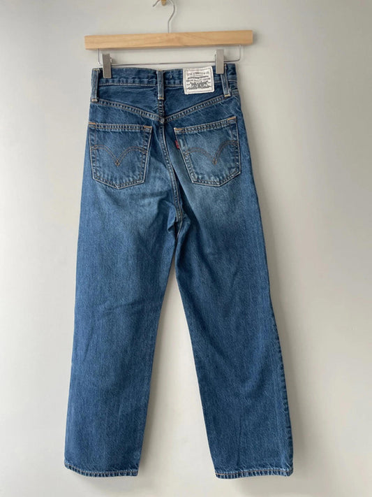 Women’s White Label Levi’s High Waisted Ribcage Straight Fit Jeans -W24/L27-1857