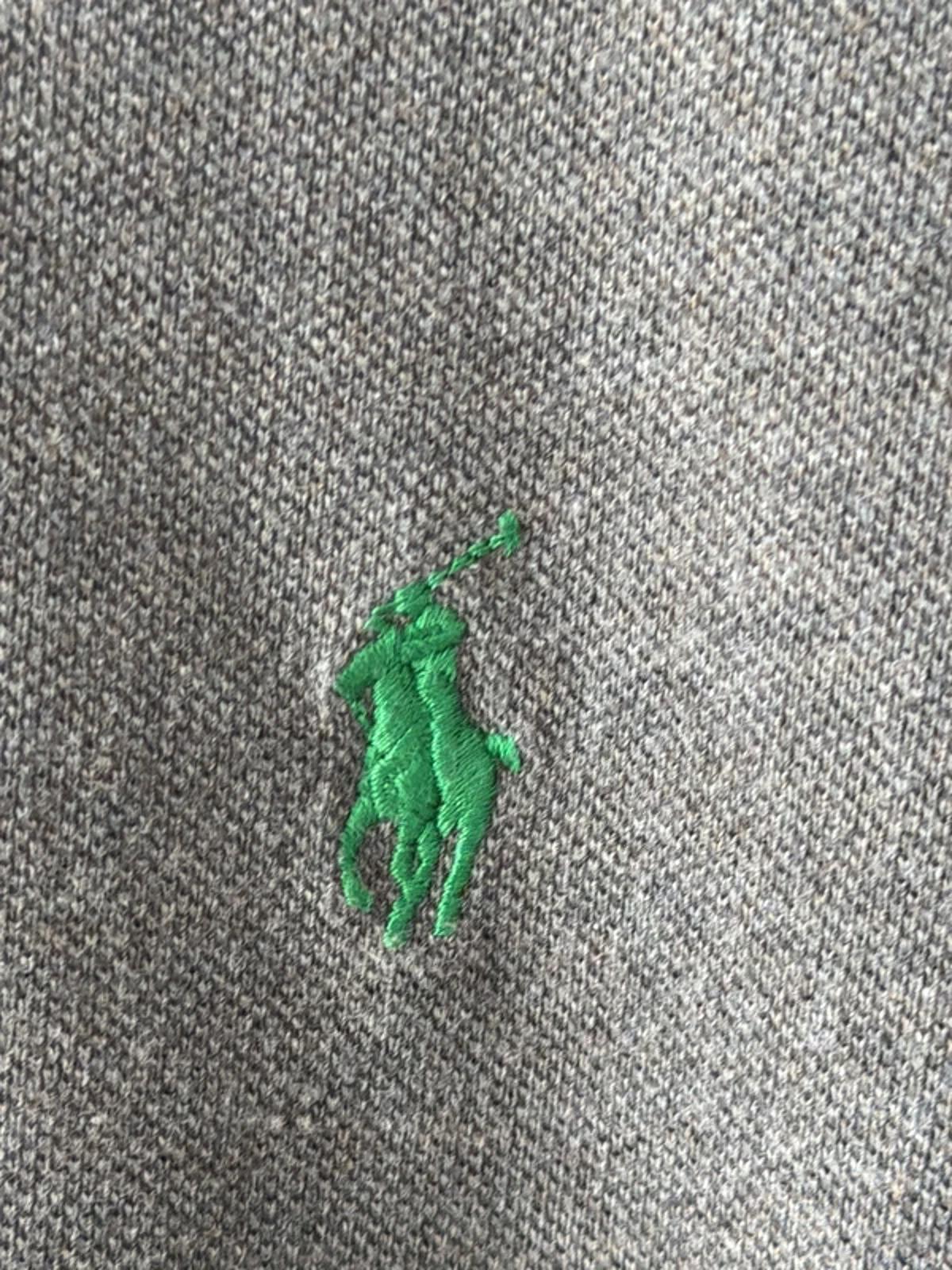 Men’s Ralph Lauren Premium Long Sleeve Polo Top In Grey - Small - 3309