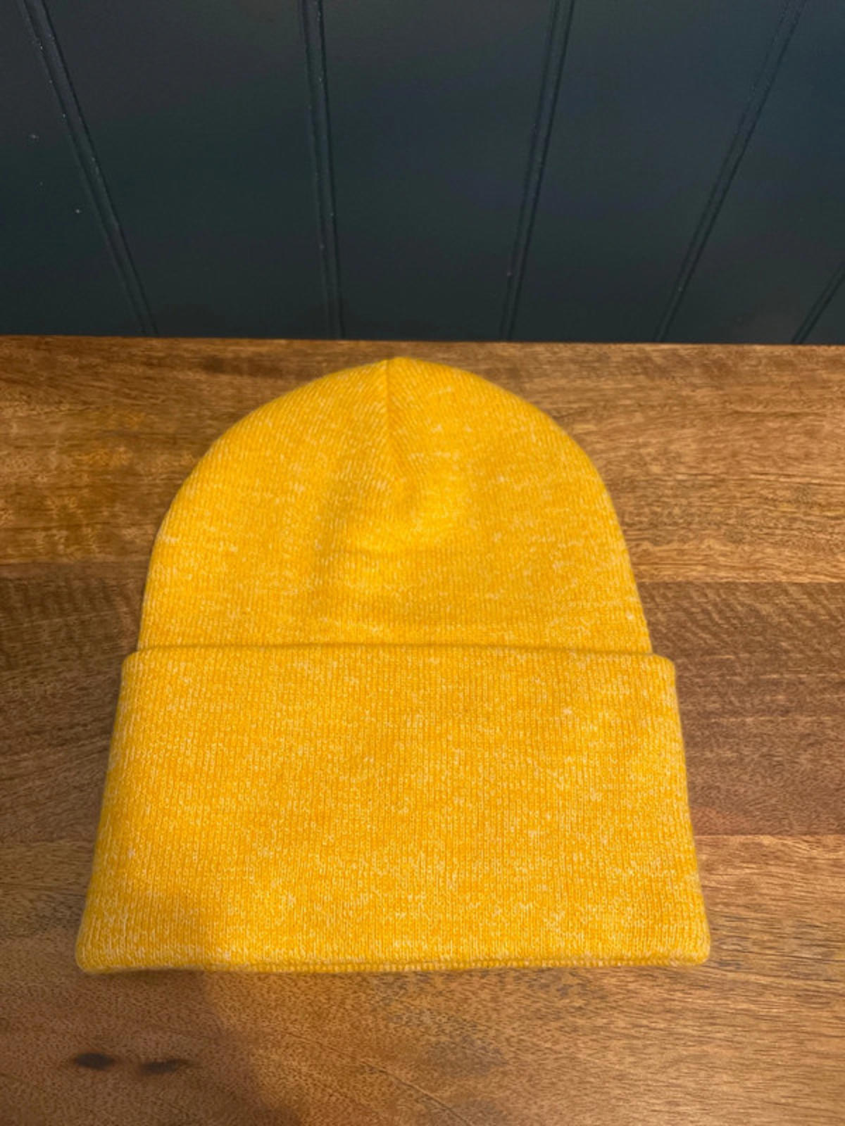 Men’s Cat WWR Label Beanie Hat In Yellow - 2602