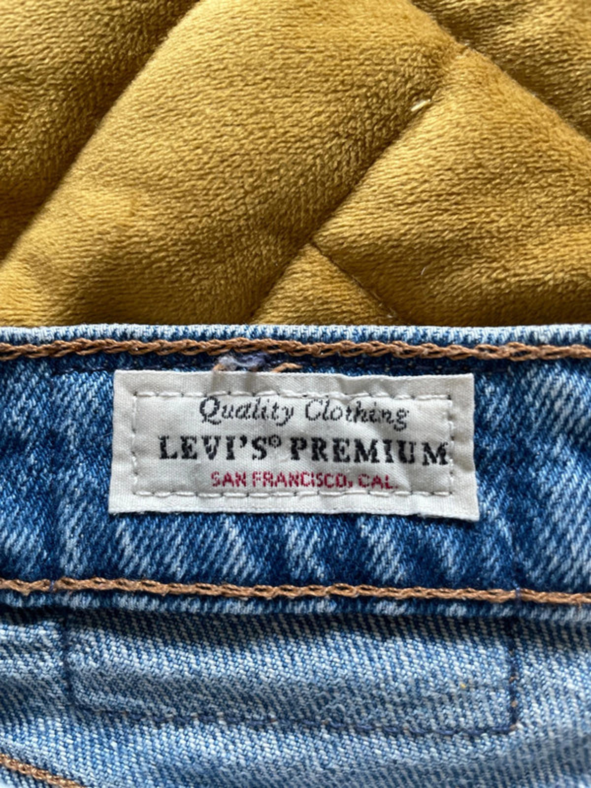 Women’s Levi’s High Waisted Ribcage Straight Fit Jeans In Blue - W24/L27 - 2268