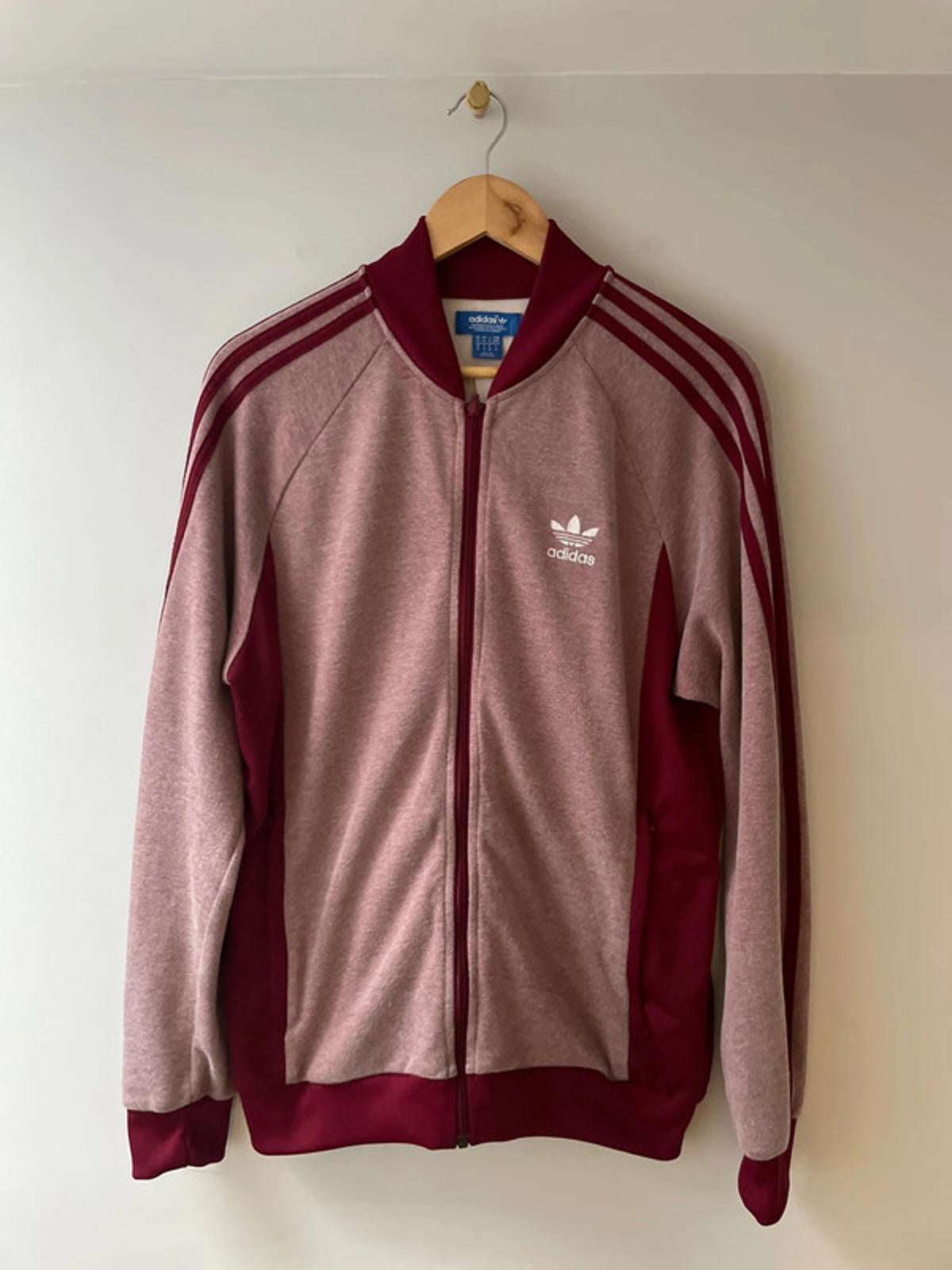 Men’s Adidas Firebird Limited Edition Track Jacket In Burgundy - Medium - 2497