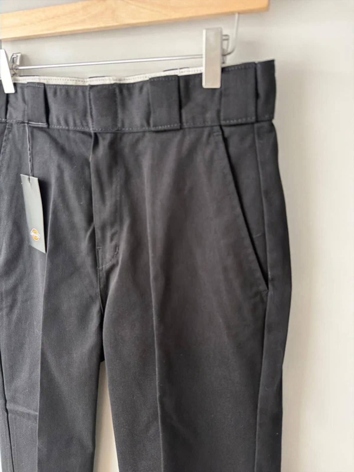 Women’s Dickies Elizaville Straight Leg Chino Trouser In Black - W28/L29 - 3377
