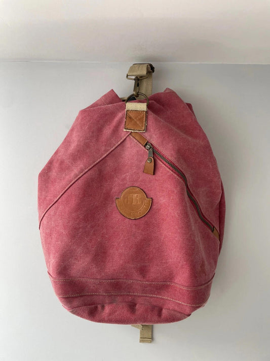Unisex JB Le Sac Sportif Vintage Backpack In Washed Heavy Cotton - 1458