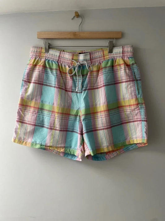 Men’s Vilebrequin Checked Plaid Swim Shorts - XXLarge - 3098
