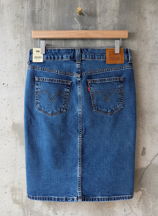 Women's Levi's Premium Low Midi Denim Skirt In Navy - W25 - 3607