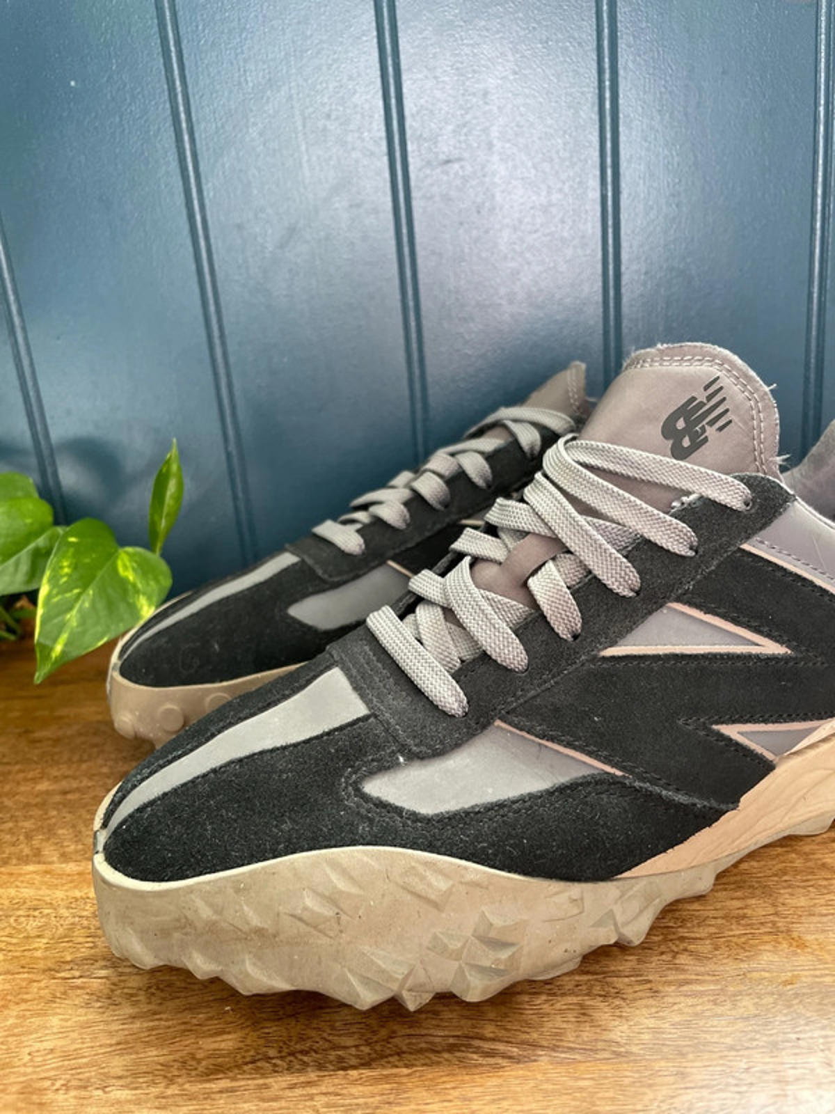 Men’s New Balance XC-72 Premium Leather Trainers In Black/Grey - UK10 - 2177