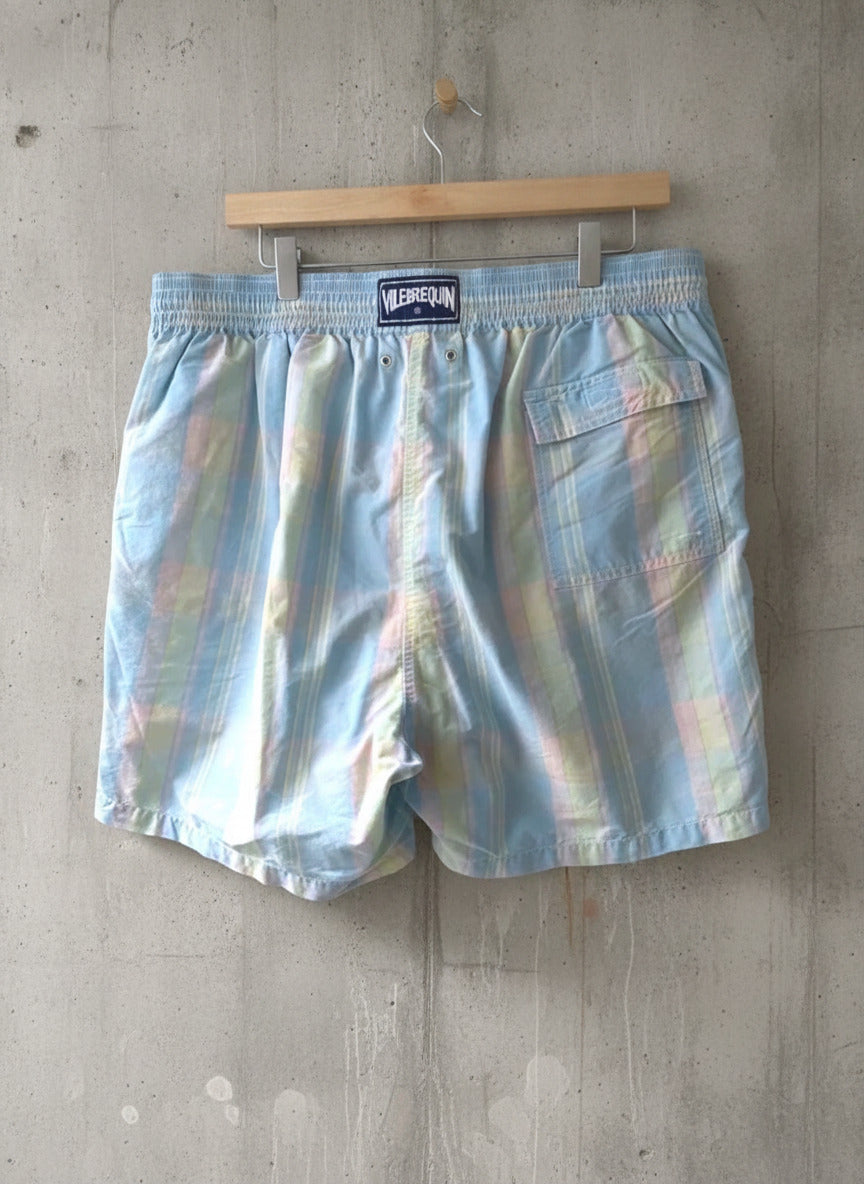 Men’s Vilebrequin Designer Checked Swim Shorts in Blue - XXXLarge - 3114