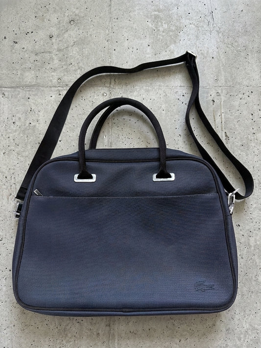 Unisex Lacoste Holdall Bag With Shoulder Strap In Navy - 3860