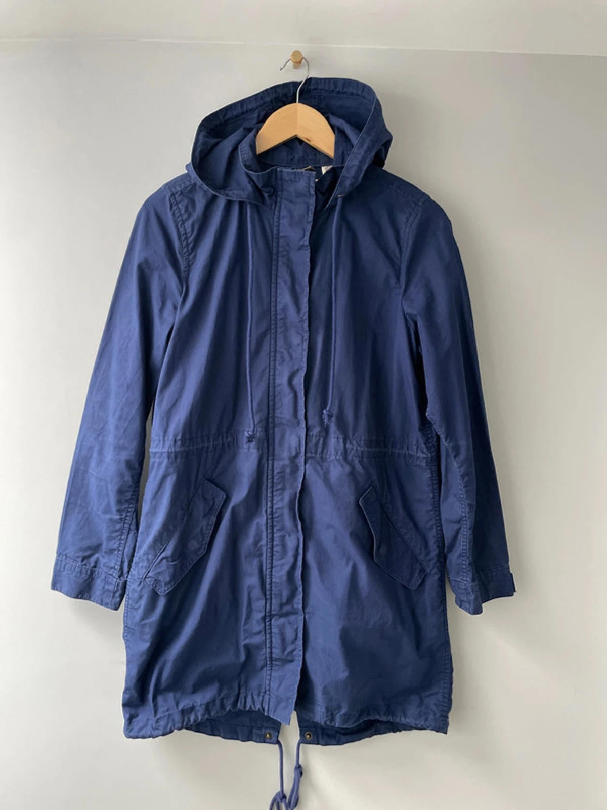 Women’s Levi’s Hooded Parka Jacket Coat In Navy - Small - 2284