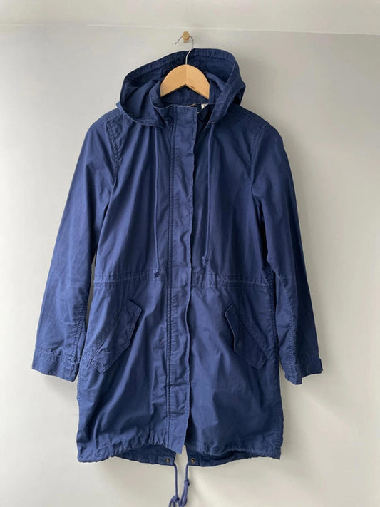 Women’s Levi’s Hooded Parka Jacket Coat In Navy - Small - 2284