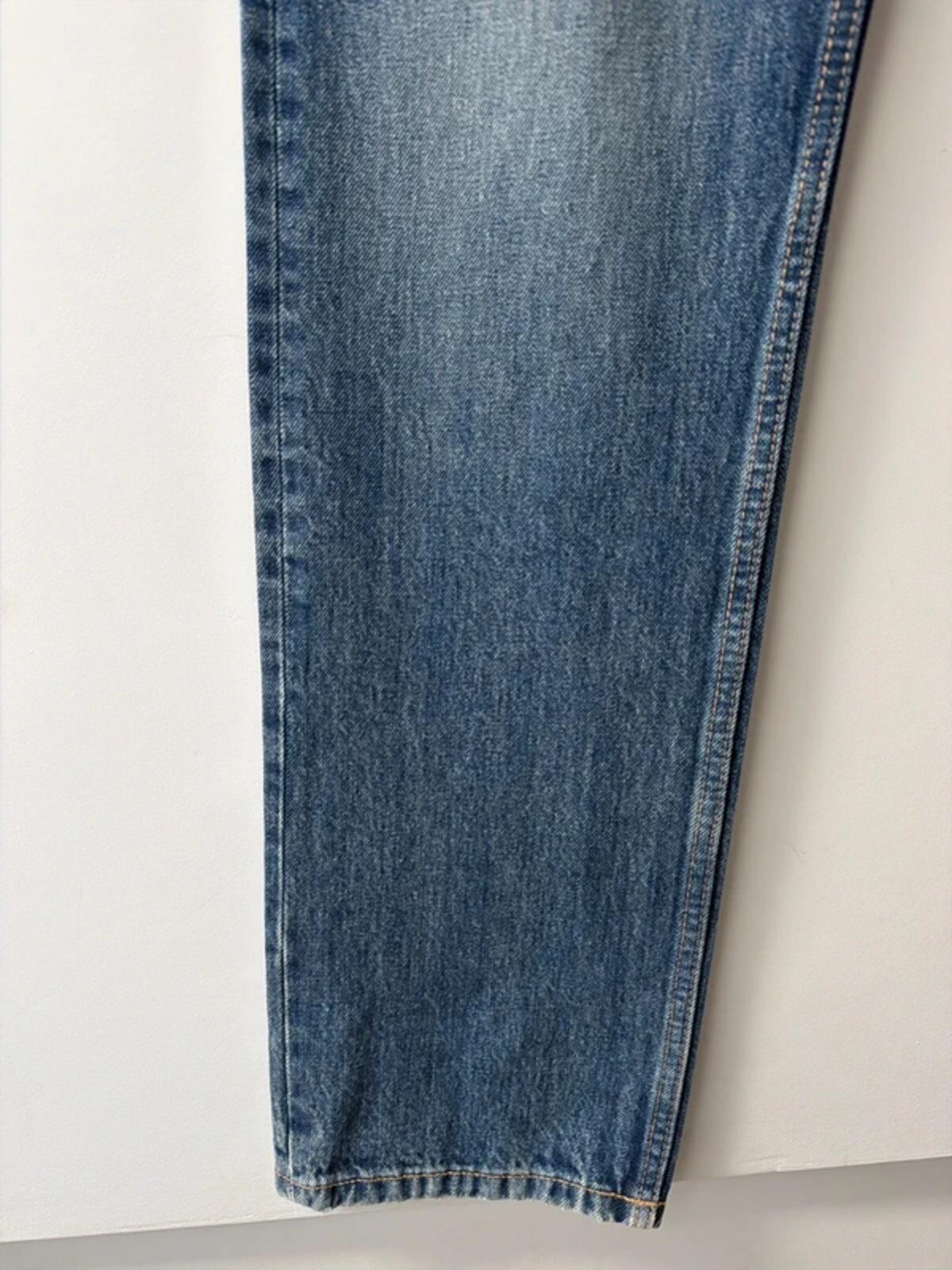 Women’s Pull & Bear high waist straight fit jeans in navy - uk8 - 3458