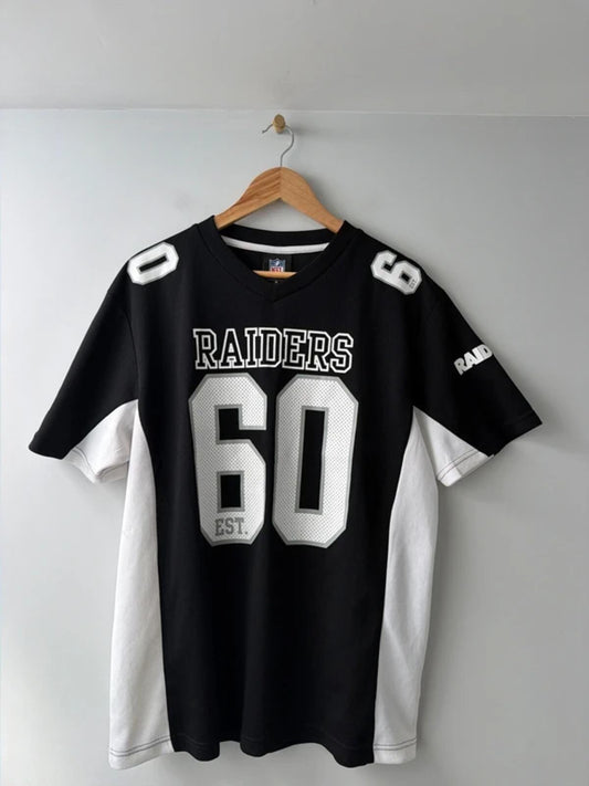 NFL Las Vegas Raiders Core Jersey Top In Black - Large - 3355