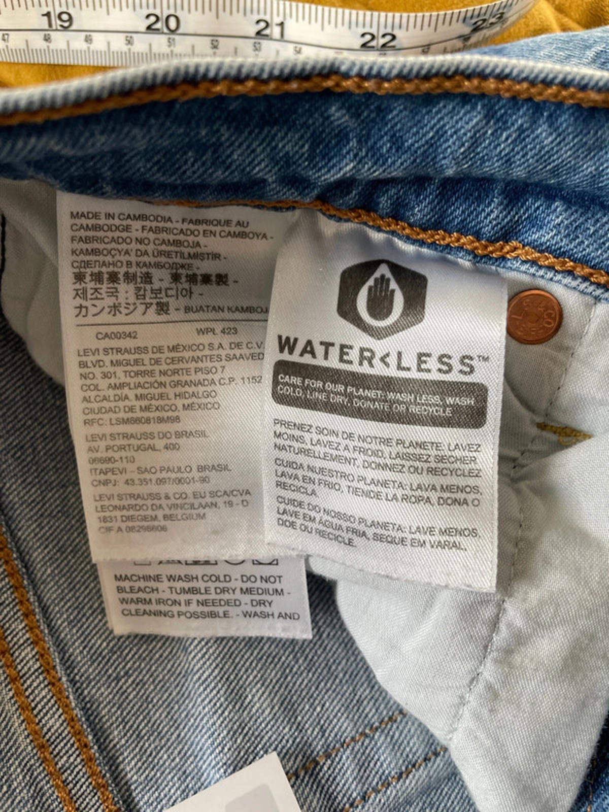 Women’s Levi’s High Waisted Ribcage Straight Fit Jeans In Navy - W26/L27 - 2572