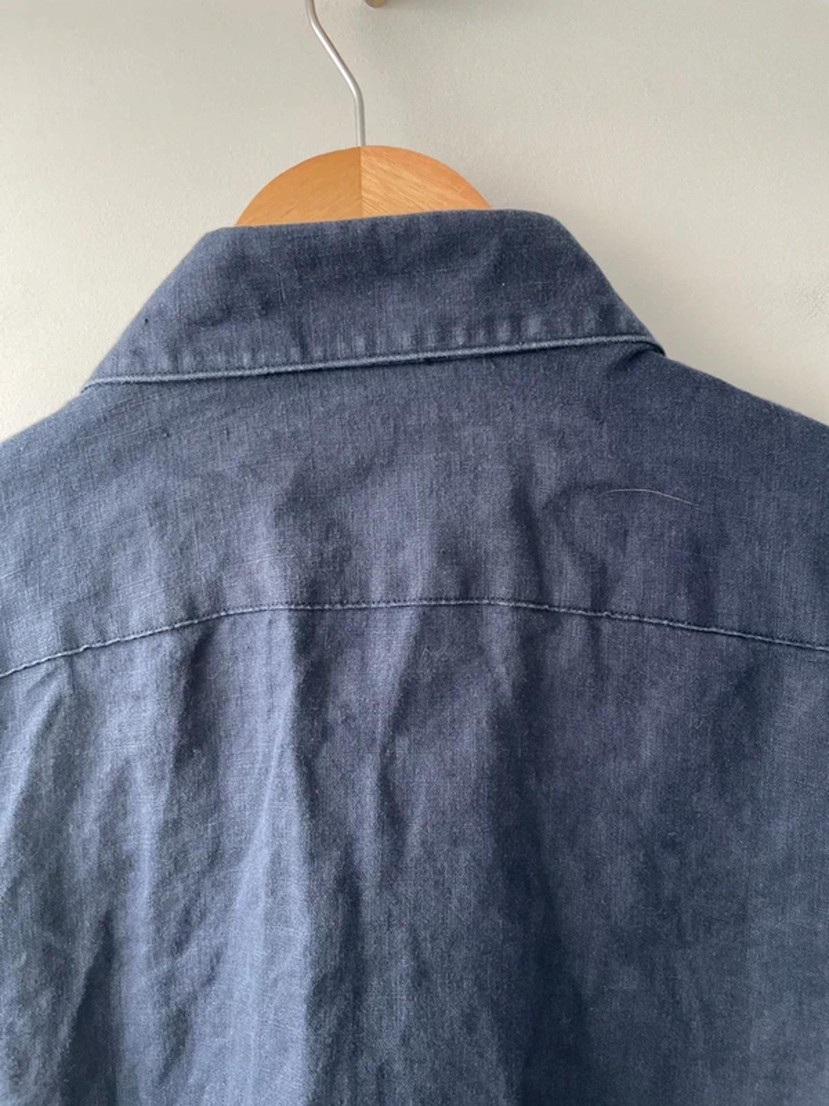 Men’s Reiss Premium Linen Slim Fit Shirt In Navy - Medium - 3077