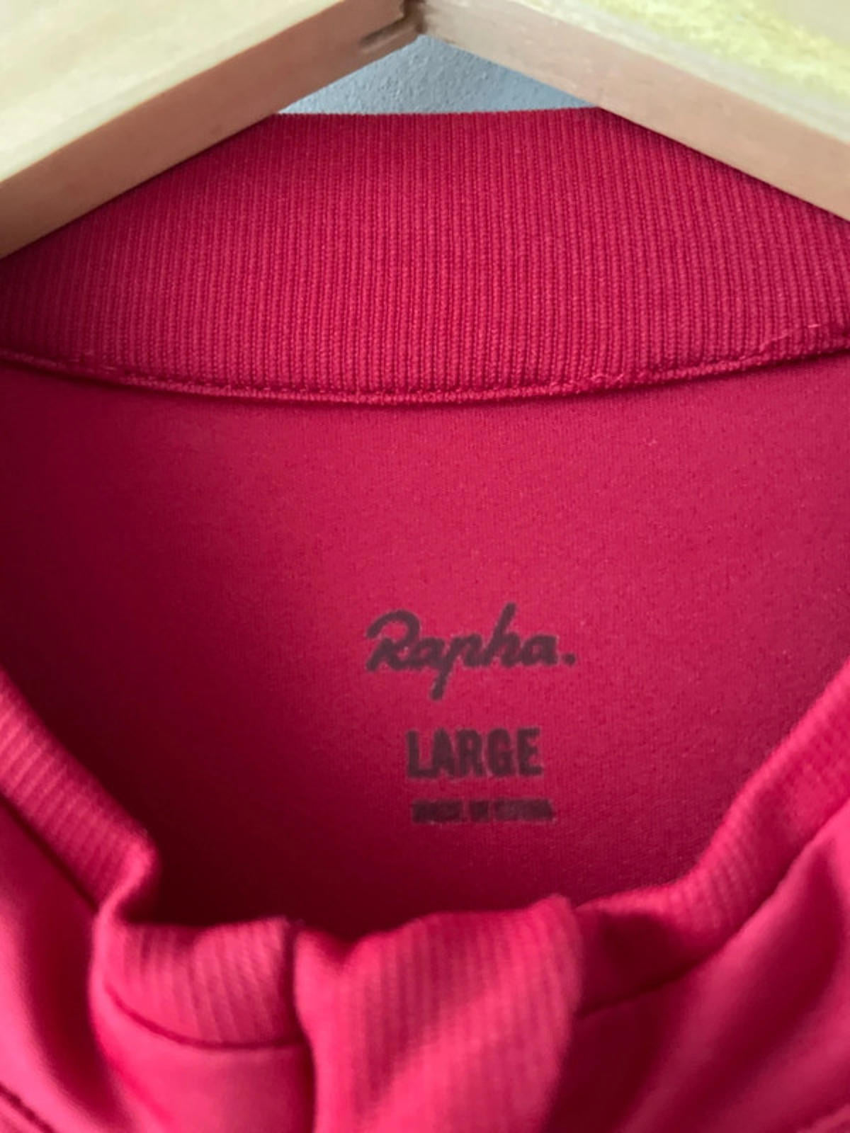 Men’s Rapha Premium Short Sleeve Cycling Jersey Top In Red - Large - 2843