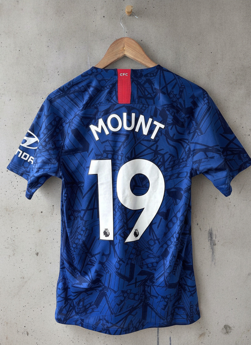 Men’s Chelsea FC 2019/20 Mount #19 Home Football Shirt Top - Small - 3659