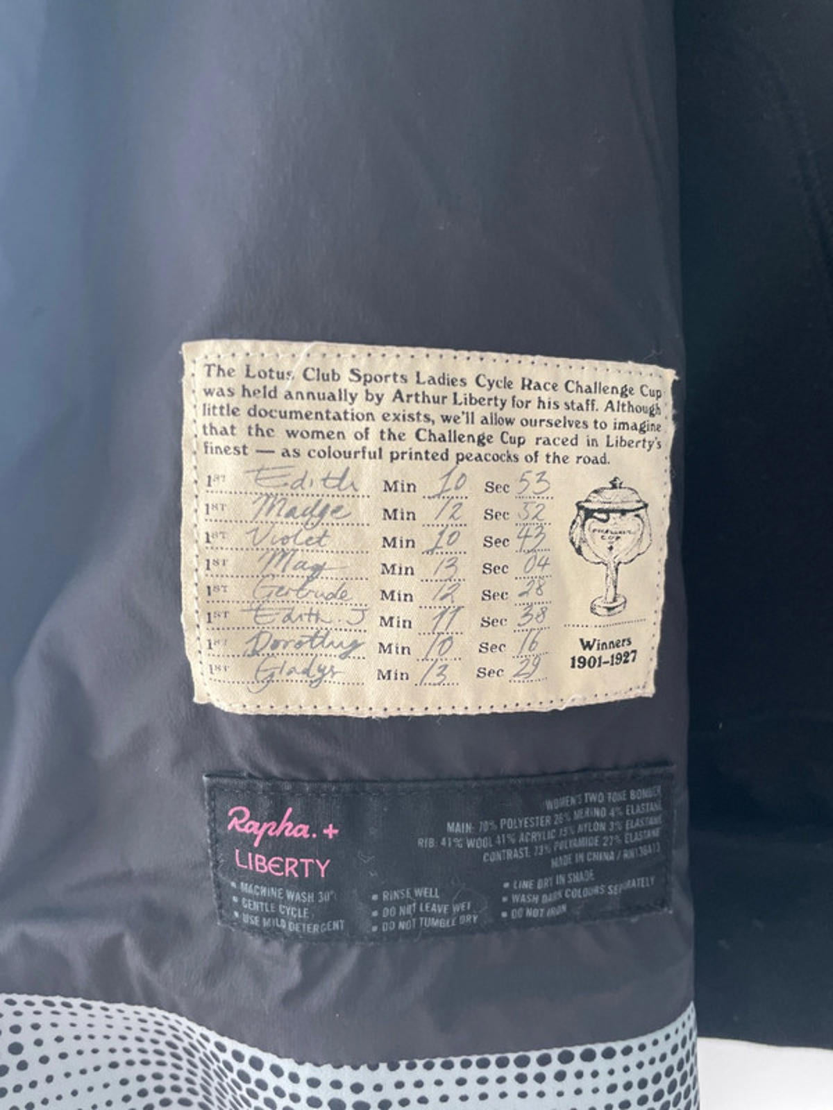 Women’s Rapha X Liberty Limited Edition Cycling Jersey - Small - 1825