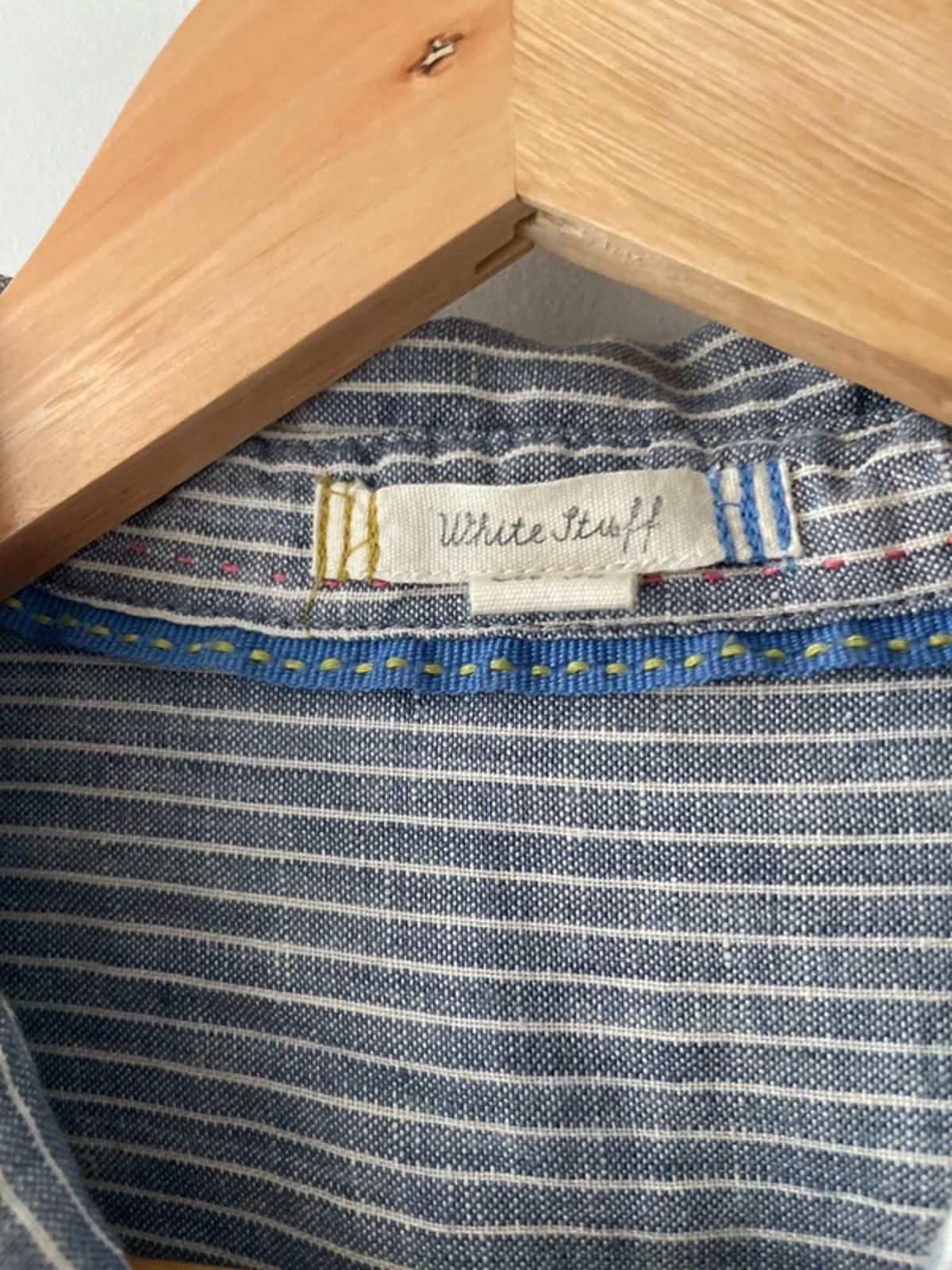 Women’s White Stuff Premium Linen Dress in Blue/white Stripe - UK10 - 3038