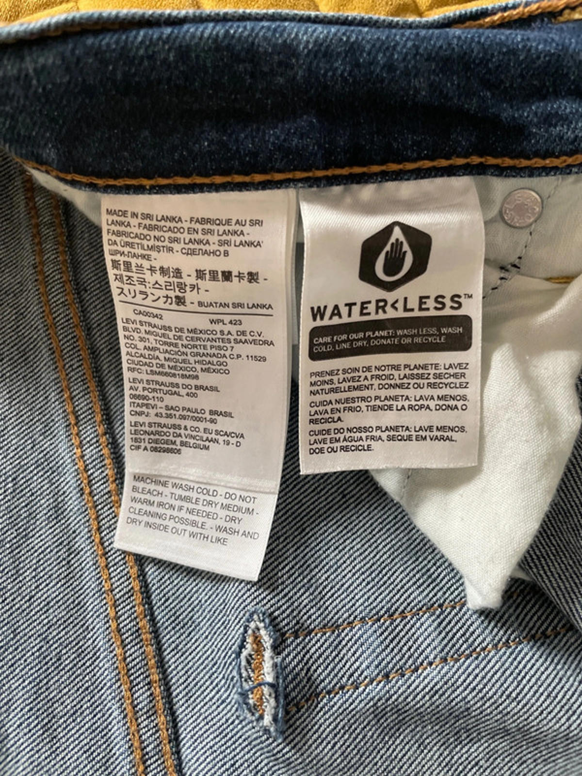 Women’s Levi’s High Waisted Ribcage Straight Fit Jeans In Navy - W30/L27 - 2489