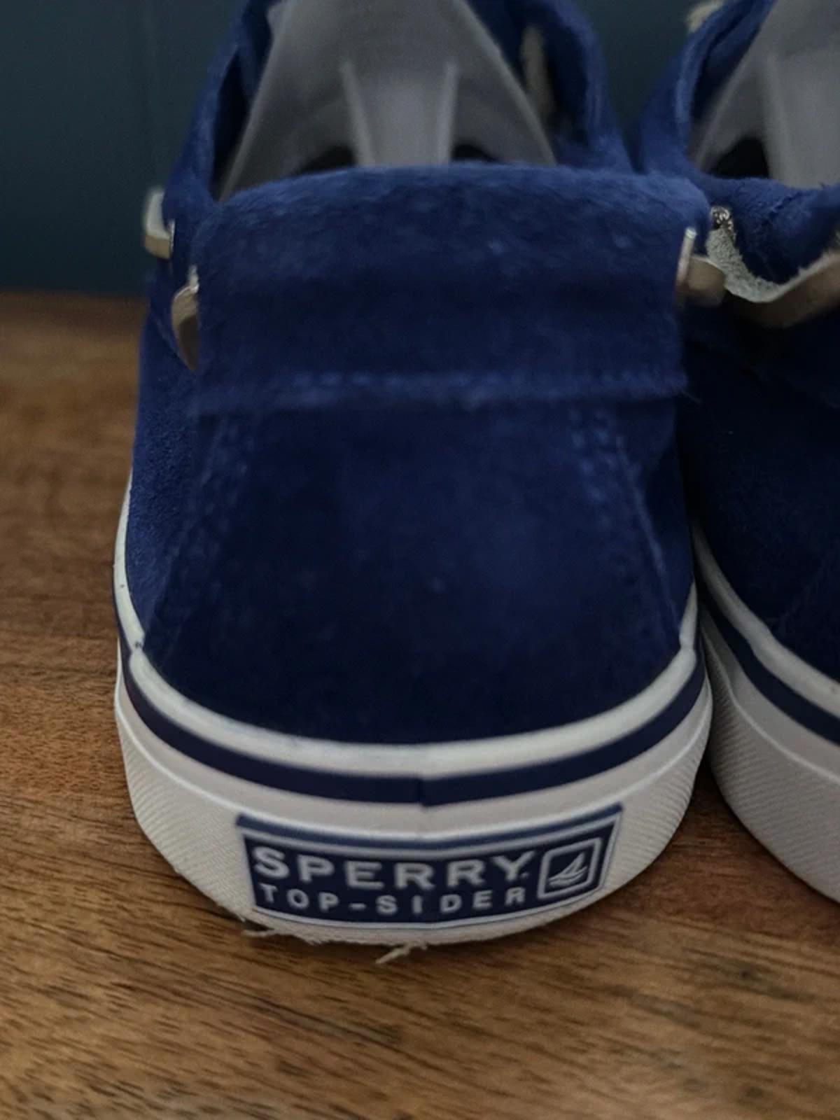 Women’s Sperry Premium Suede Classic Boat Deck Shoes In Navy - Uk8.5 - 3279