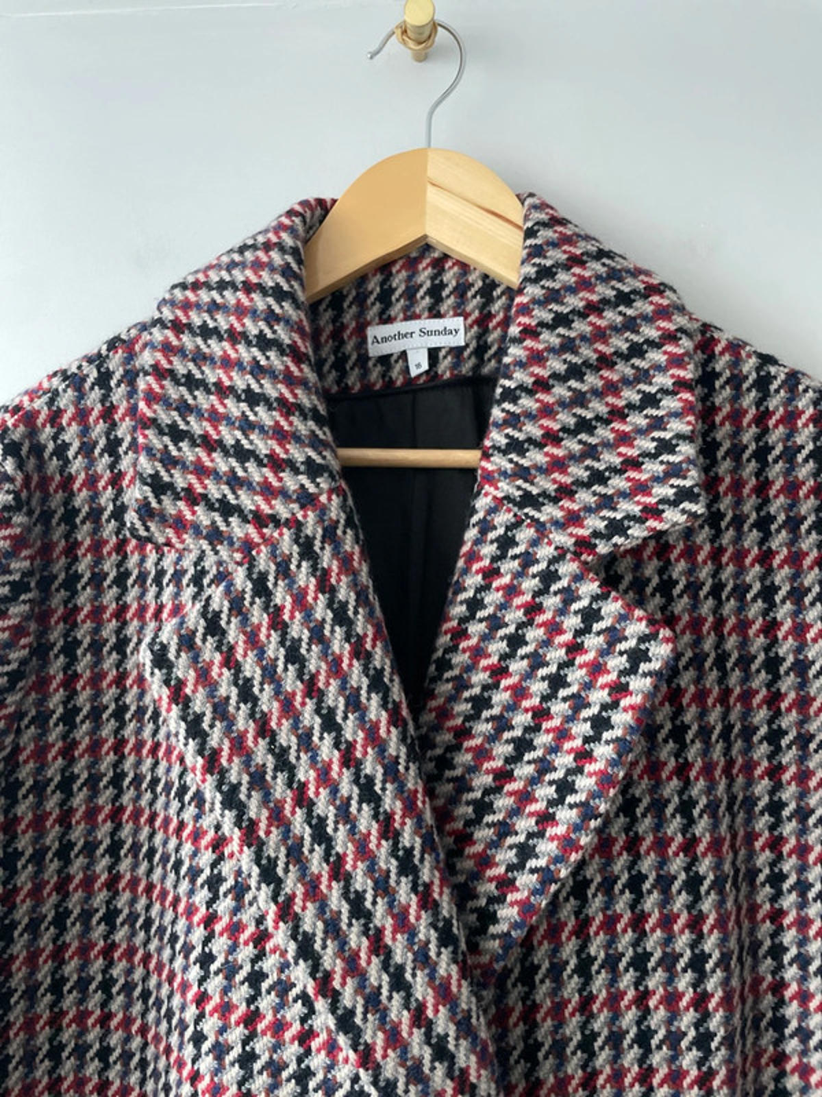 Women’s Another Sunday Premium Wool Longline Double Breasted Coat - UK16 - 2662
