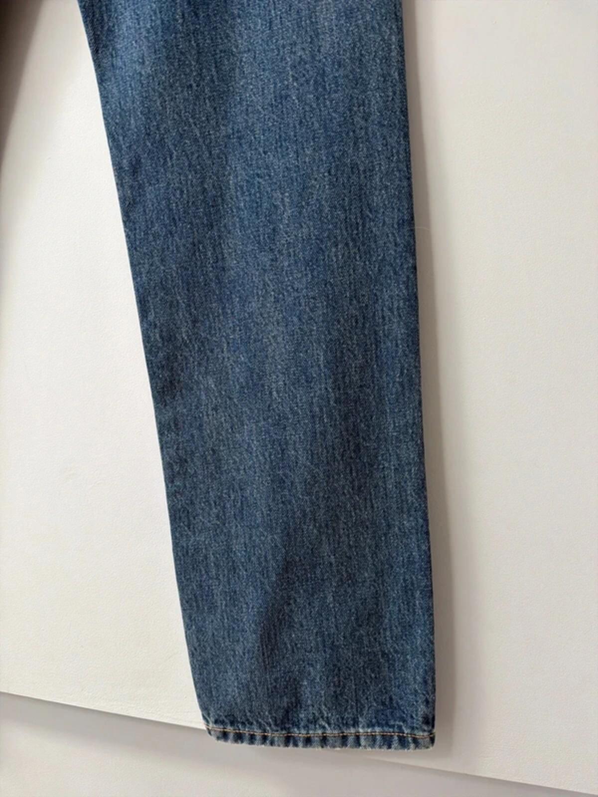 Women’s Pull & Bear high waist straight fit jeans in navy - uk8 - 3458