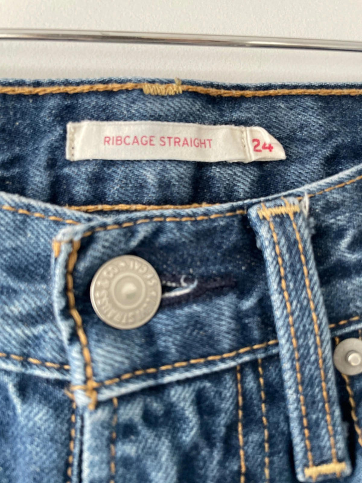 Women’s White Label Levi’s High Waisted Ribcage Straight Fit Jeans -W24/L27-1857