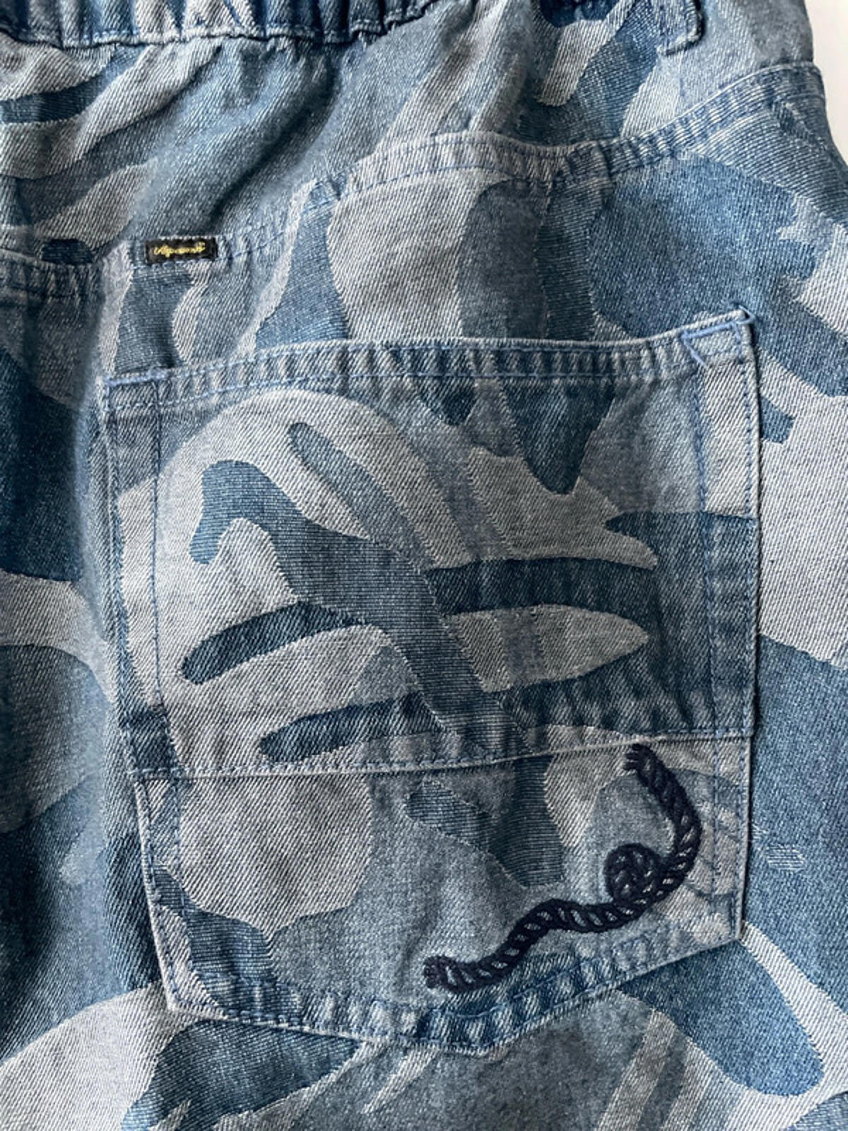 Men’s AAPE By A Bathing Ape Washed Loose Fit Jeans In Blue - W34/L30 - 2551