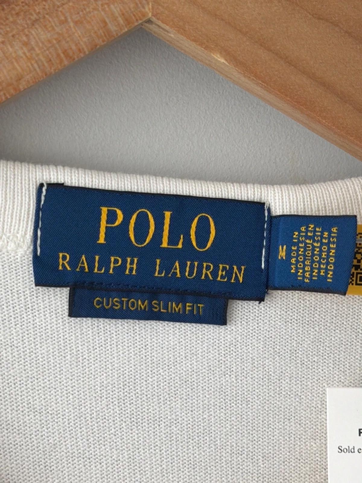 Men’s Ralph Lauren Slim Fit Collegiate logo T-shirt In white - Medium - 3236