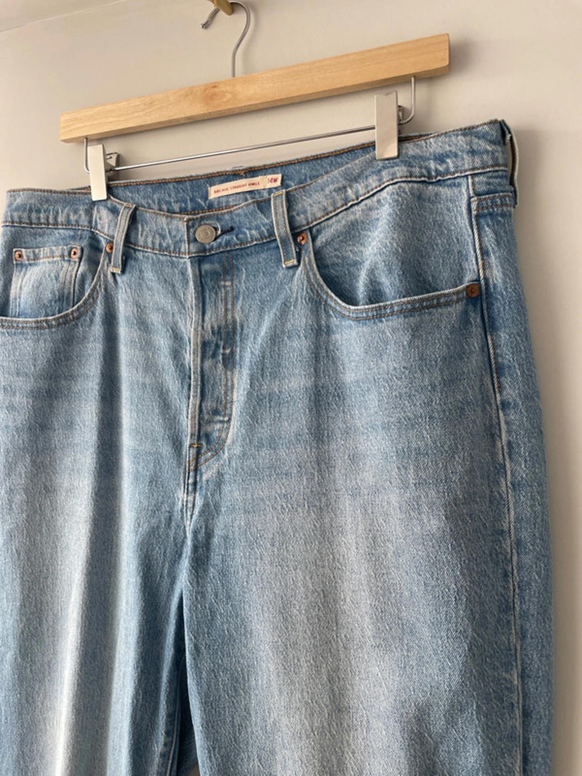 Women’s Levi’s Ribcage Straight Ankle Fit Blue Jeans - W37/L27 -1849