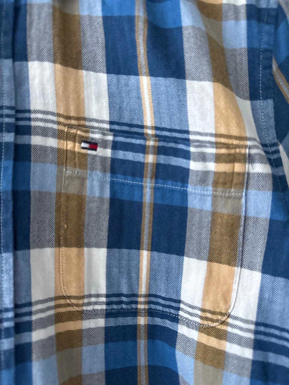 Men’s Tommy Hilfiger Premium Linen Check Shirt - XSmall - 0491