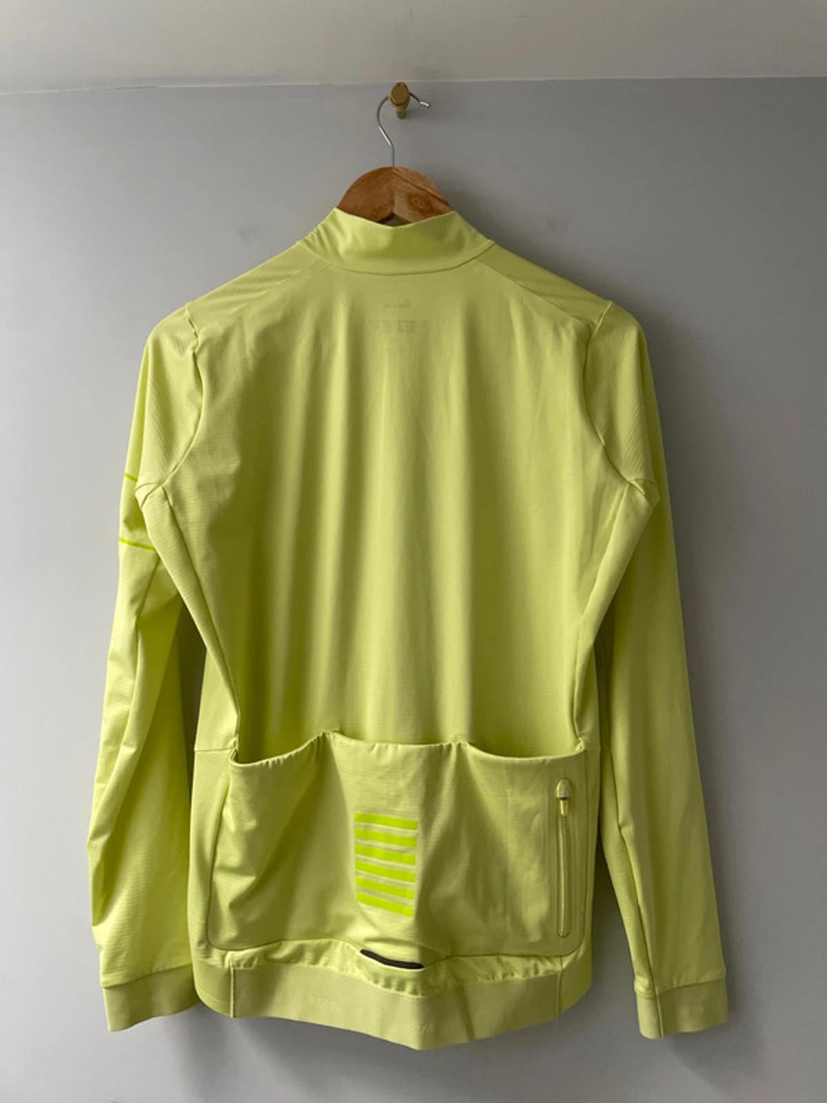 Men's Rapha Pro Team Long Sleeve Thermal Jersey in Lime - Large - 2505