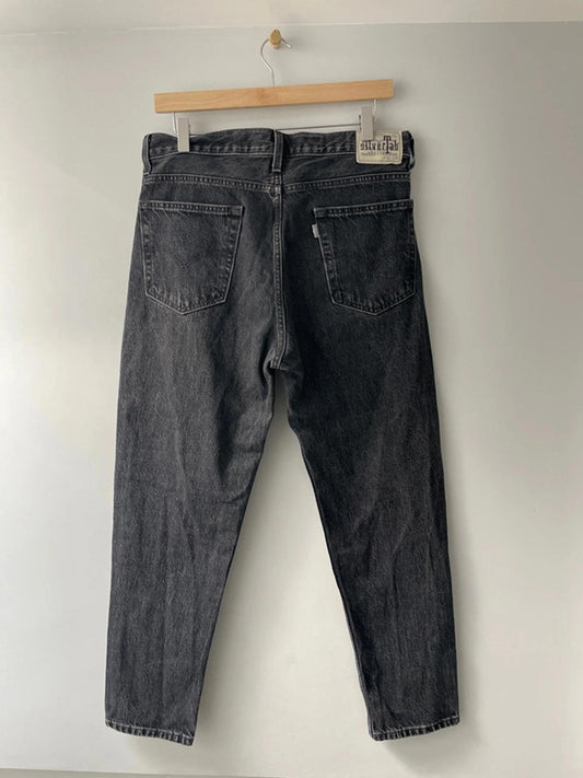 Men’s Levi’s Limited Edition Silver Tab Straight Fit Washed Jeans In Black - W32/L32 - 2528