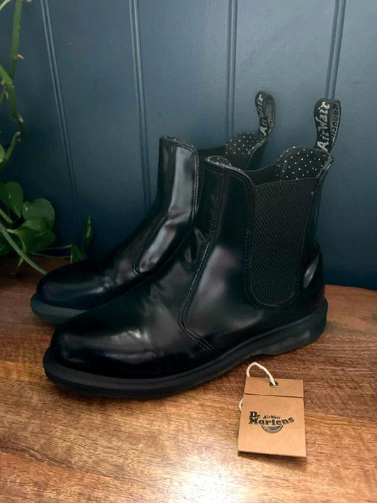 Women’s Dr Martens Flora Leather Chelsea Boots In Black - UK5 - 2172