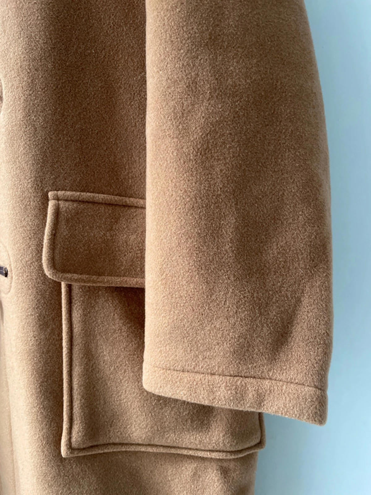 Women’s Gloverall Made In England Wool Hooded Duffle Coat In Brown - UK16 - 2390