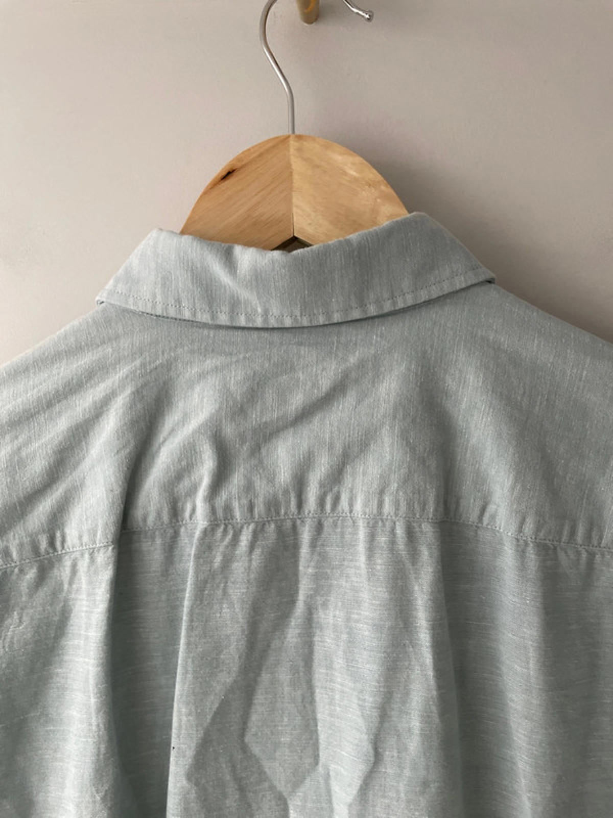 Men’s Hugo Boss Linen Long Sleeve Slim Fit Shirt in Light Blue - Medium - 2290