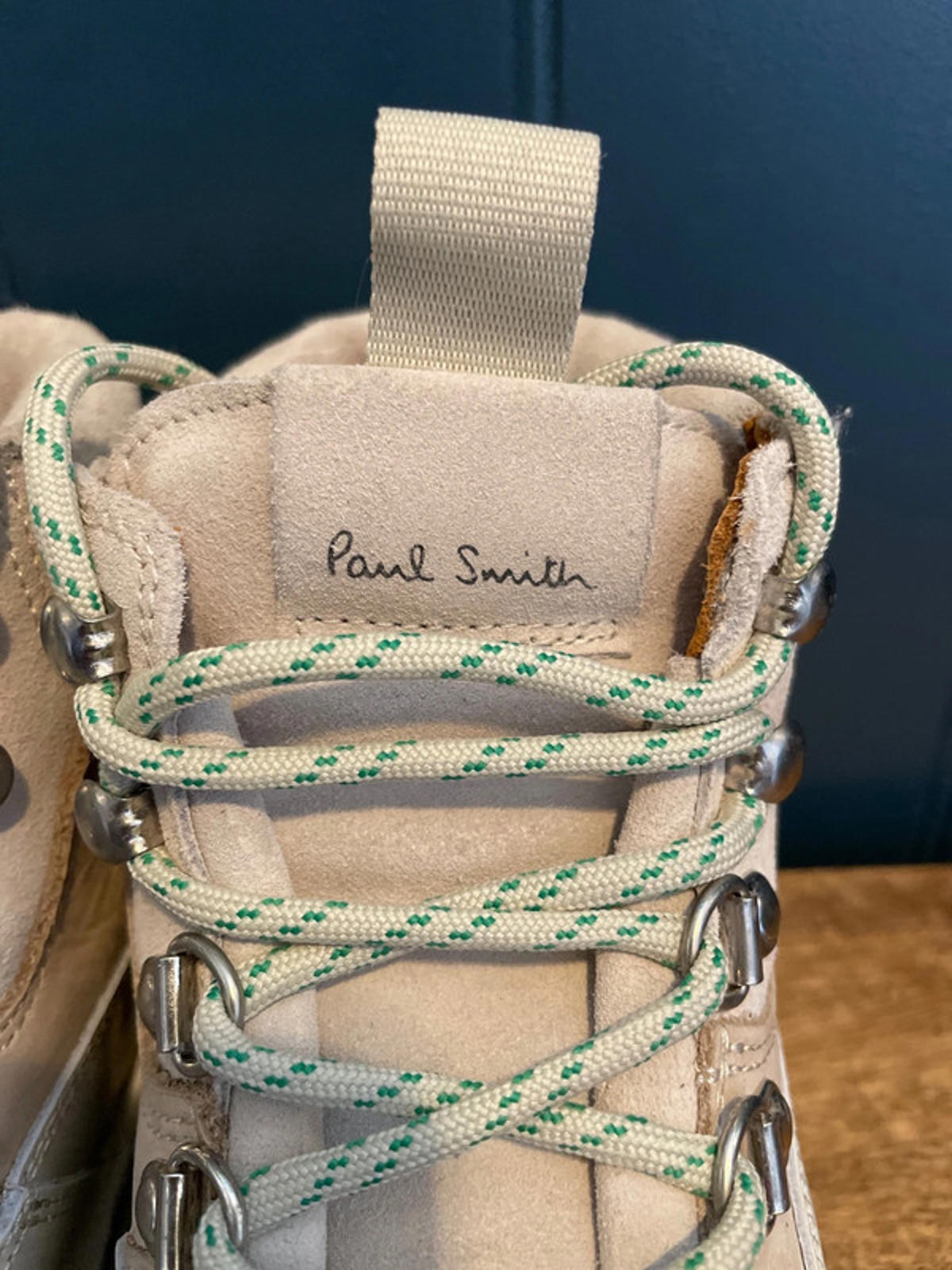 Women’s Paul Smith Zenith Premium Leather Lace-up Boots in Off-White - UK 3-2895