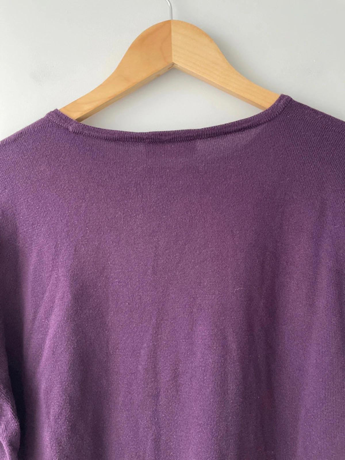Men’s John Smedley Long Sleeve Crew Neck Jumper In Purple - Medium - 2516