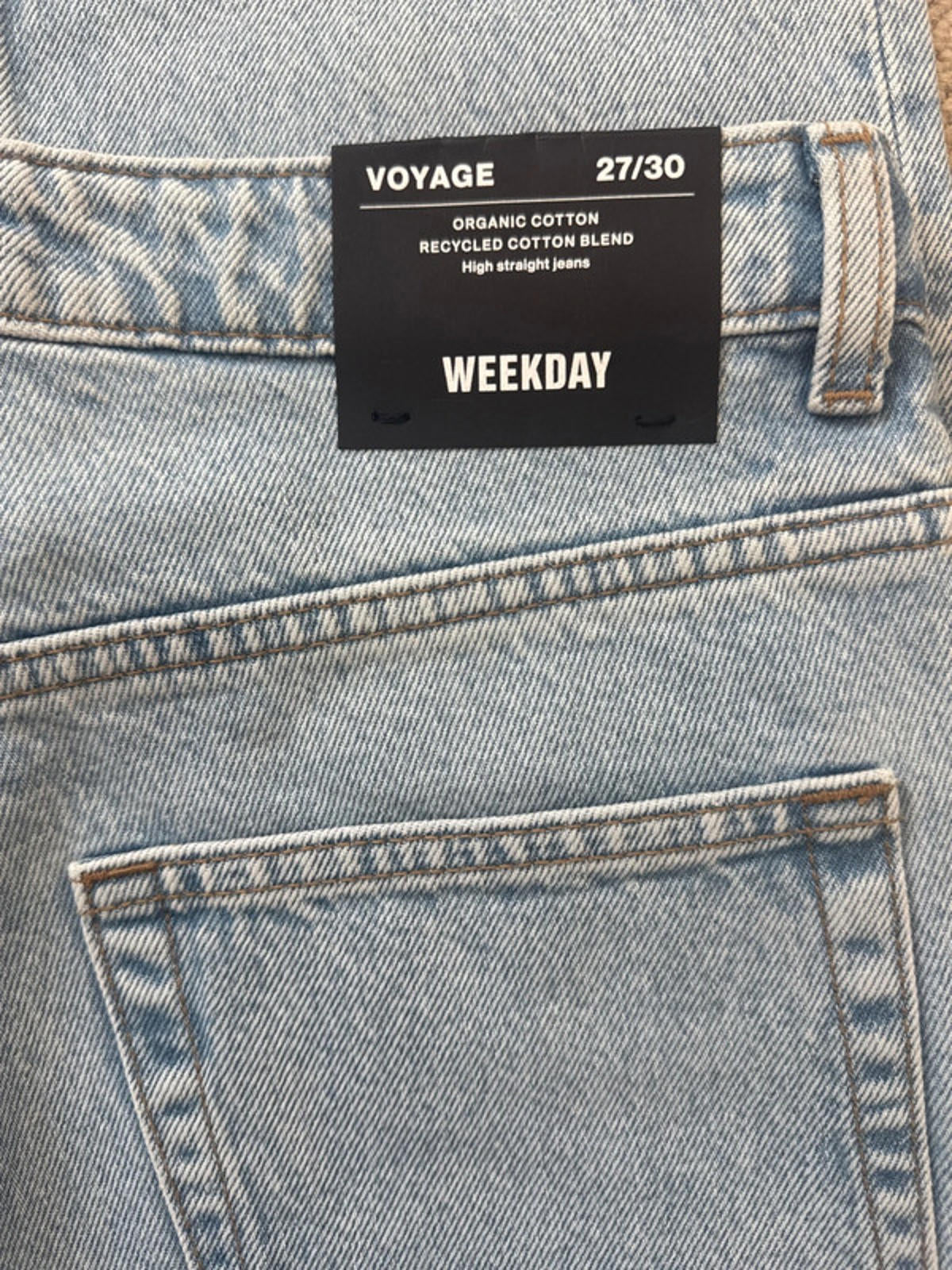 Women’s Weekday Voyage High Waisted Straight Fit Jeans - W27 / L30 - 1317