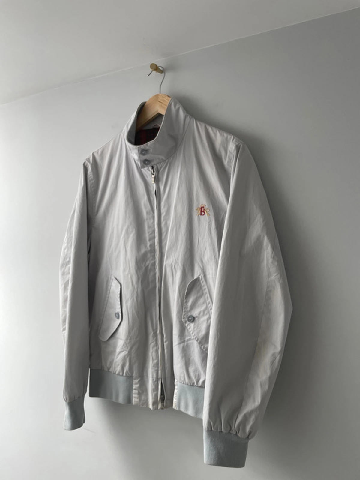 Men’s Baracuta G9 Premium Harrington Jacket In Grey - Small - 2067