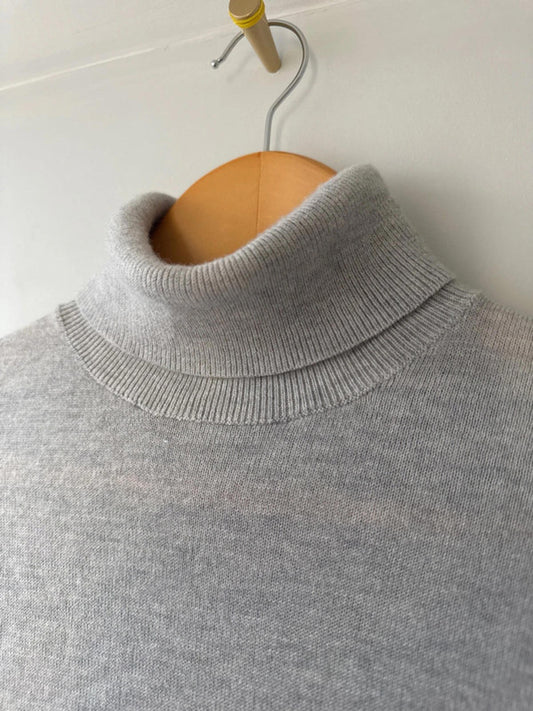 Men’s Reiss 100% premium wool roll neck jumper - Small