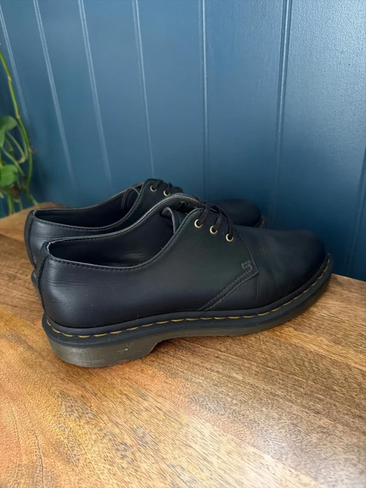 Women’s Dr Martens Vegan Upper Chunky Sole Derby Shoes In Black - Uk6 - 3285