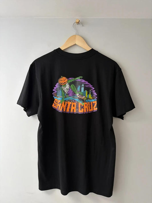 Men’s Santa Cruz Kendall Pumpkin Crew Neck T-shirt In Black - Medium - 3213