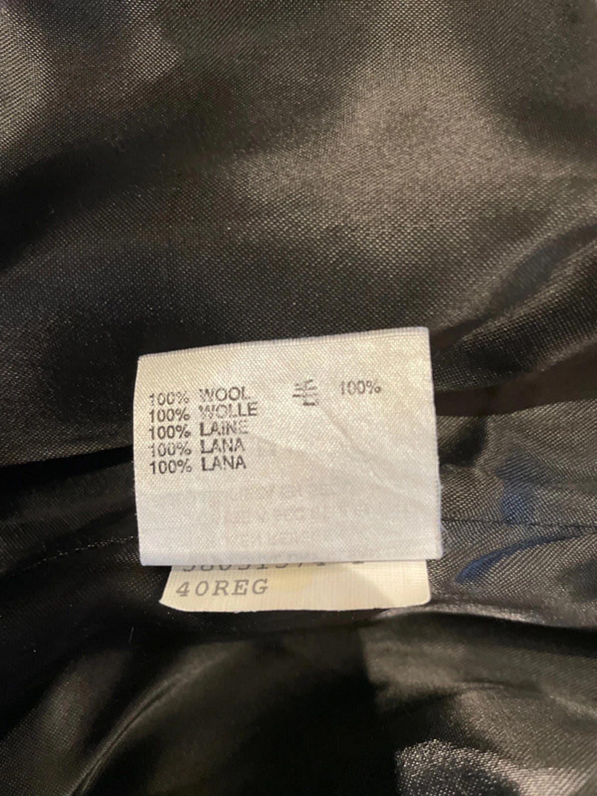 Men’s Aquascutim 100% Wool Single Breasted Trench Coat In Black - Large - 2578