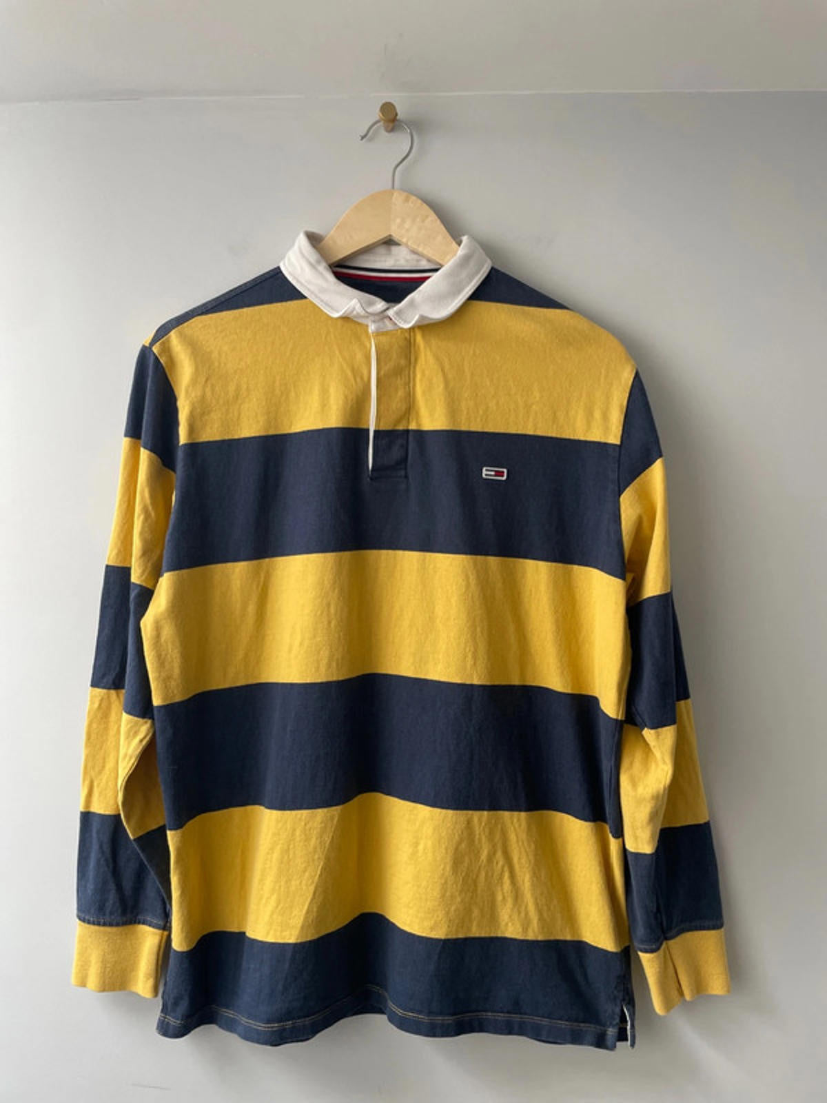 Women's Tommy Hilfiger Stripped Rugby Polo Shirt Top - Large - 2107