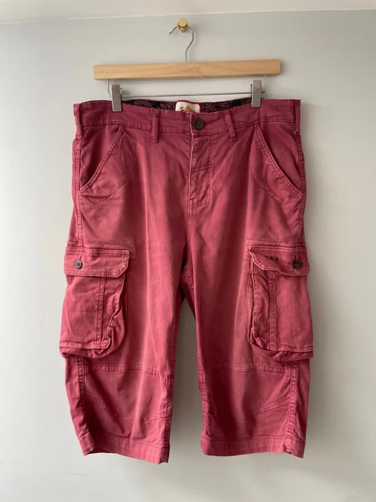 Men’s Jo Browns Classic Cargo Shorts In Red - W32/L15.5 - 3134