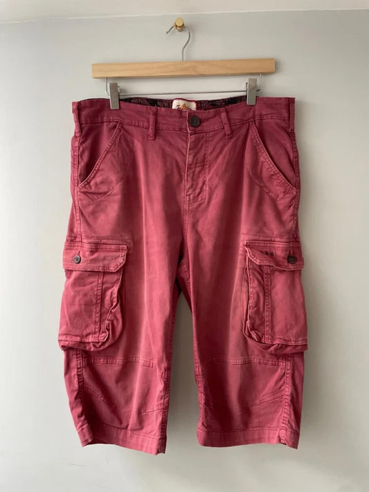 Men’s Jo Browns Classic Cargo Shorts In Red - W32/L15.5 - 3134