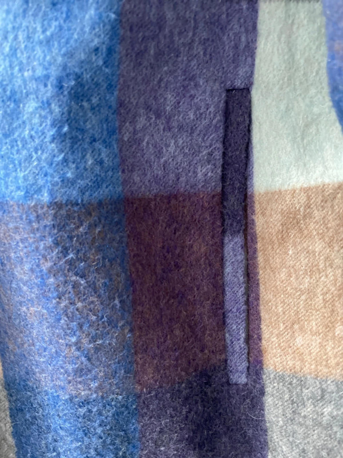 Women’s Vilagallo Premium Wool Checked Longline Overcoat Jacket - UK14 - 2452